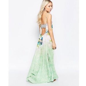 Free People gauze backless maxi NWOT